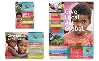 Humanitarian Aid Organization Flyer & Ad Template