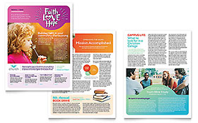 Church Newsletter Template Design