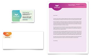 Church Business Card & Letterhead Template