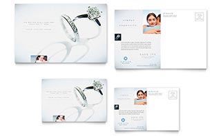 Jeweler & Jewelry Store Postcard Template