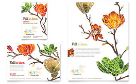 Flower Shop Flyer & Ad Template Design