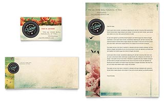 Vintage Clothing Business Card & Letterhead Template