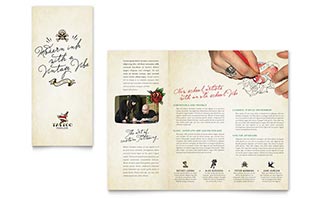 Body Art & Tattoo Artist Brochure Template