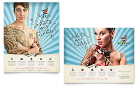 Body Art & Tattoo Artist Poster Template Design