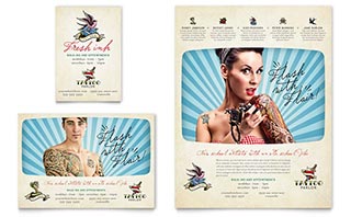 Body Art & Tattoo Artist Flyer & Ad Template