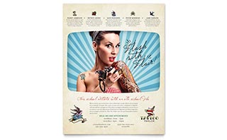 Body Art & Tattoo Artist Flyer Template