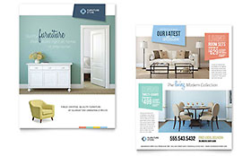 Home Furnishings Datasheet Template - InDesign, Illustrator, Word, Publisher, Pages