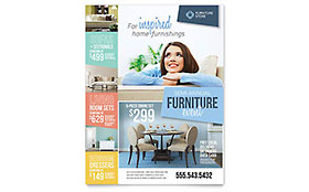 Home Furnishings Flyer Template Design