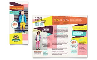 Kids Consignment Shop Brochure Template