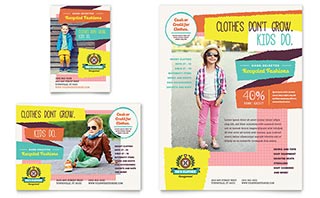 Kids Consignment Shop Flyer & Ad Template