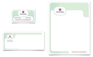 Florist Business Card & Letterhead Template