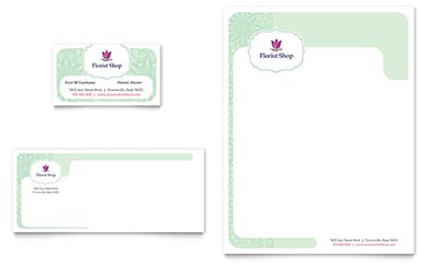 Florist Business Card & Letterhead