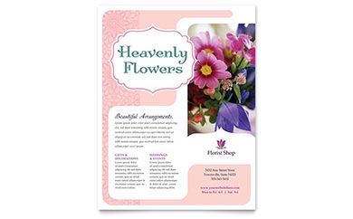 Florist Flyer Design Example