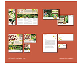 Landscaping Graphic Design Catalog Page Sample