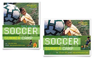 Soccer Sports Camp Poster Template