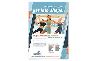 Health & Fitness Gym Flyer Template