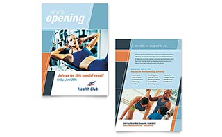 Health & Fitness Gym Announcement Template