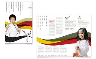 Karate & Martial Arts Brochure Template