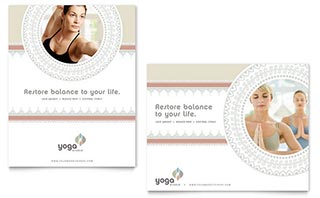 Pilates & Yoga Poster Template