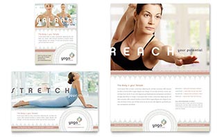 Pilates & Yoga Flyer & Ad