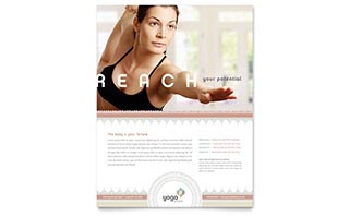 Pilates & Yoga Flyer Template