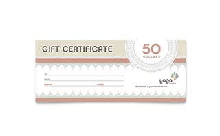 Pilates & Yoga Gift Certificate Template