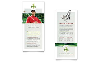 Golf Course & Instruction Rack Card Template