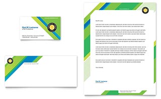 Tennis Club & Camp Business Card & Letterhead Template