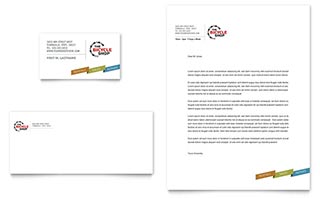 Mountain Bike Rentals Business Card & Letterhead Template