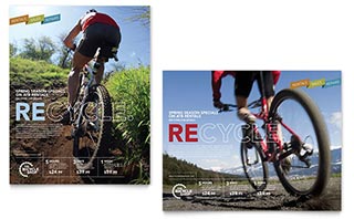 Mountain Bike Rentals Poster Template