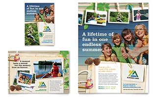 Kids Summer Camp Flyer & Ad Template