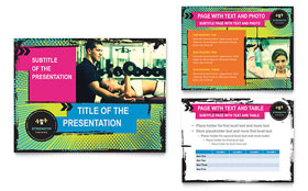 Strength Training PowerPoint Presentation Template Design