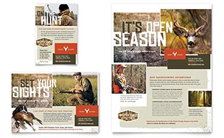 Hunting Guide Flyer & Ad Template