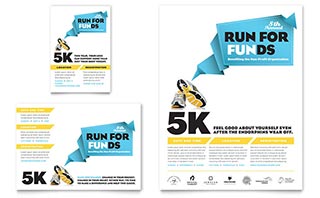 Charity Run Flyer & Ad Template