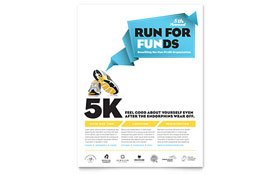 Charity Run Flyer Template Design