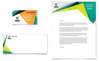 Fitness Trainer Business Card & Letterhead Template