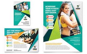 Fitness Trainer Flyer & Ad Template Design