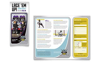 Junior Hockey Camp Brochure Template