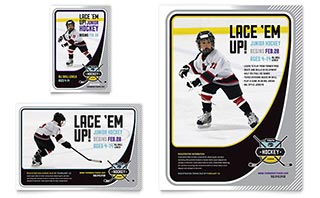 Junior Hockey Camp Flyer & Ad Template