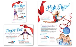 Gymnastics Academy Flyer & Ad Template