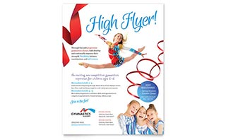 Gymnastics Academy Flyer Template