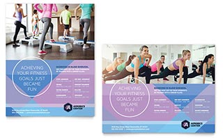 Aerobics Center Poster Template