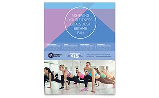 Aerobics Center Flyer Template