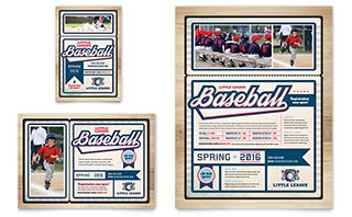 Baseball League Flyer & Ad Template