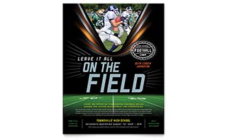 Football Training Flyer Template