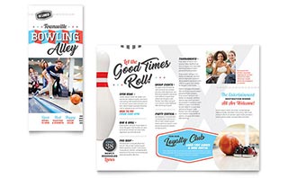 Bowling Brochure Template