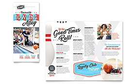 Bowling Brochure Template Design