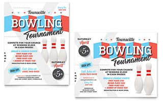 Bowling Poster Template