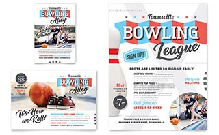 Bowling Flyer & Ad Template