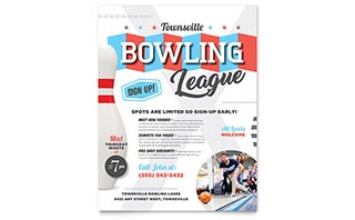 Bowling Flyer Template